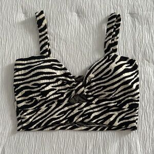 ZEBRA PRINT cropped top Cami 🦓
